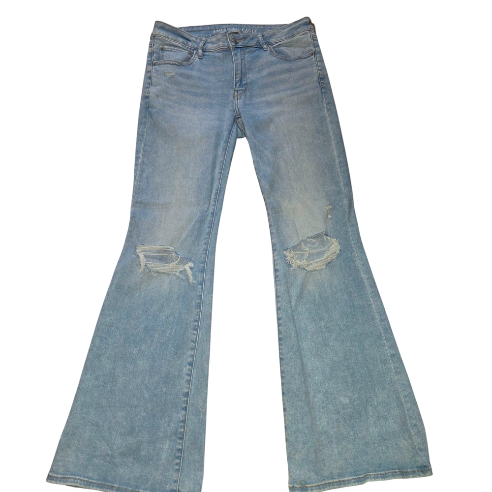 Women's Blue Flared Jeans